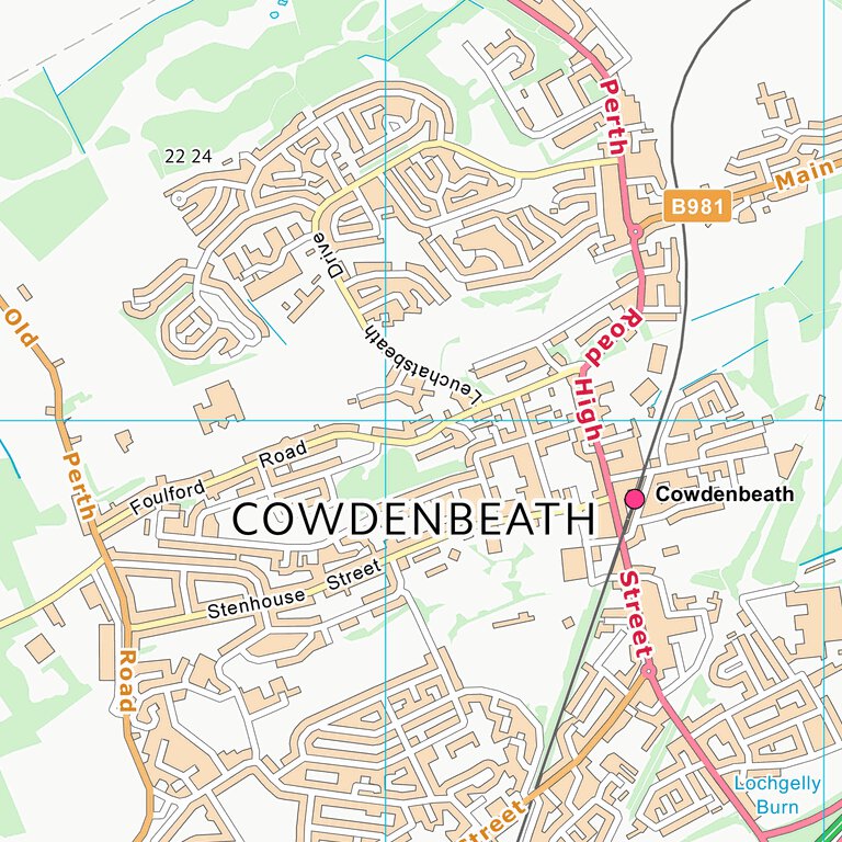 Fife Postcode Breakdown Map Fife (NT19) Map by UK Topographic Maps | Avenza Maps