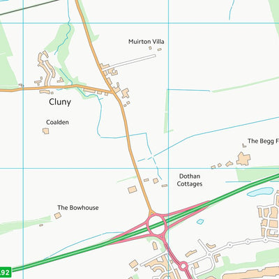 UK Topographic Maps Fife (NT29) digital map