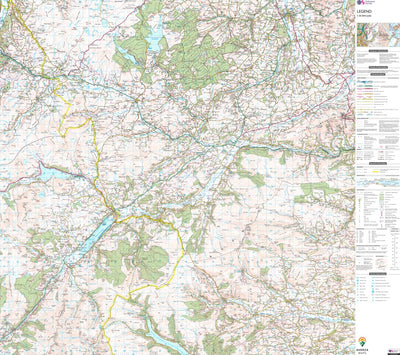 UK Topographic Maps Fillongley Ward 1 (1:50,000) digital map