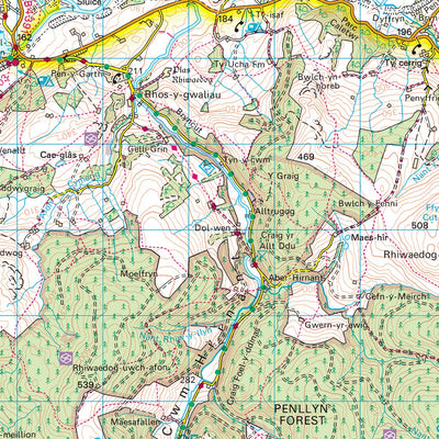 UK Topographic Maps Fillongley Ward 1 (1:50,000) digital map