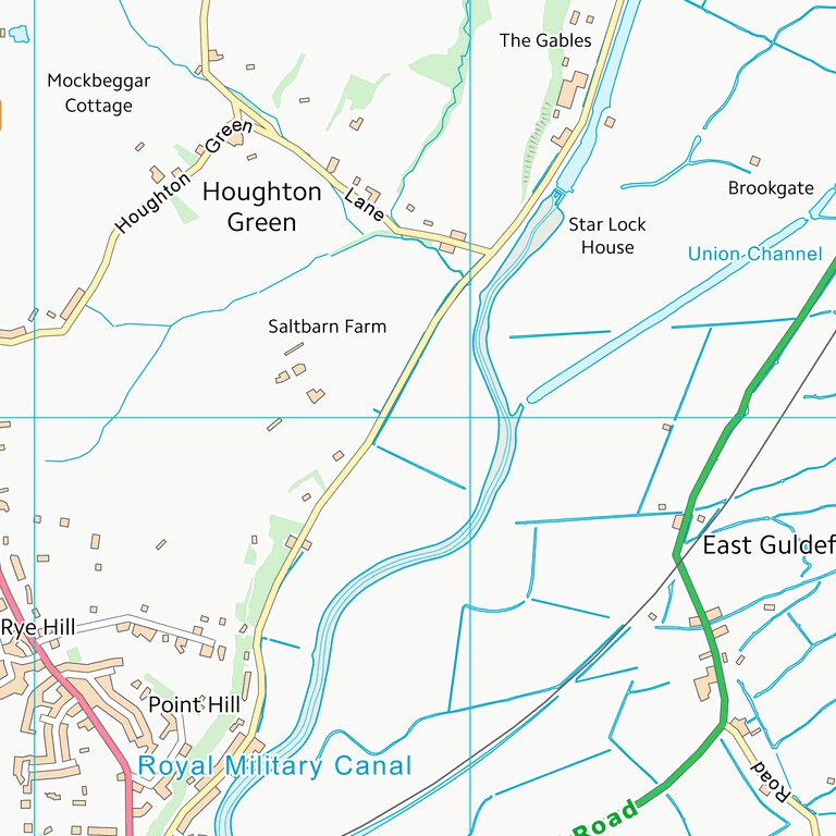 Folkestone and Hythe District (TQ92) Map by UK Topographic Maps ...