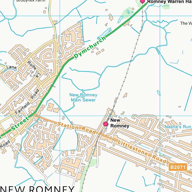 Folkestone and Hythe District (TR02) Map by UK Topographic Maps ...