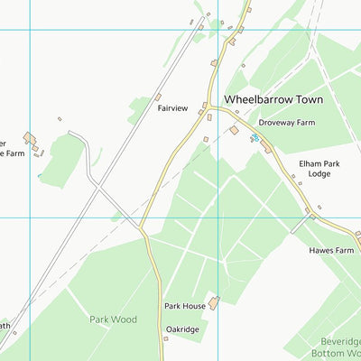 UK Topographic Maps Folkestone and Hythe District (TR14) digital map