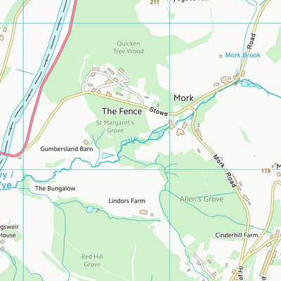 UK Topographic Maps Forest of Dean District (SO50) digital map