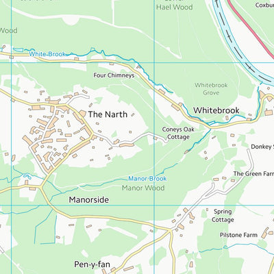 UK Topographic Maps Forest of Dean District (SO50) digital map