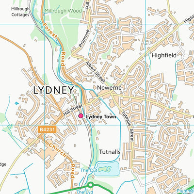 UK Topographic Maps Forest of Dean District (SO60) digital map