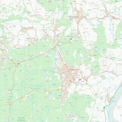 UK Topographic Maps Forest of Dean District (SO61) digital map