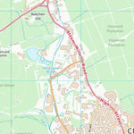 UK Topographic Maps Forest of Dean District (SO61) digital map