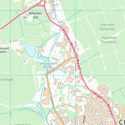 UK Topographic Maps Forest of Dean District (SO61) digital map