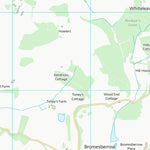 UK Topographic Maps Forest of Dean District (SO73) digital map