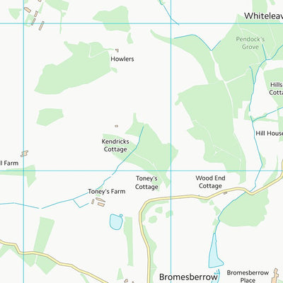 UK Topographic Maps Forest of Dean District (SO73) digital map