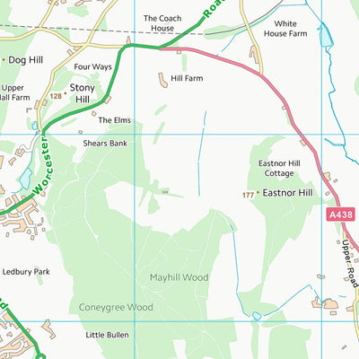 UK Topographic Maps Forest of Dean District (SO73) digital map