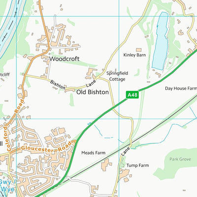 UK Topographic Maps Forest of Dean District (ST59) digital map