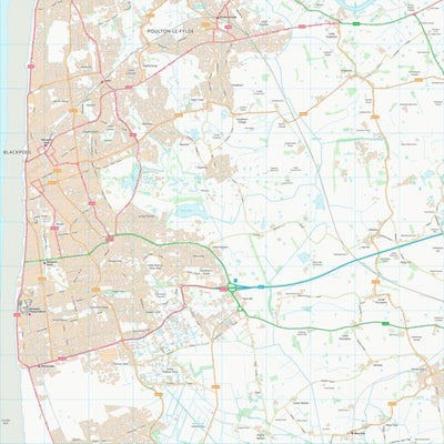 UK Topographic Maps Fylde District (B) (SD33) digital map