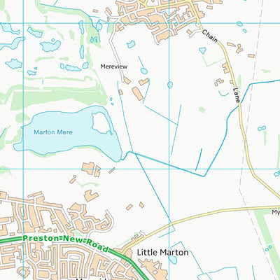 UK Topographic Maps Fylde District (B) (SD33) digital map