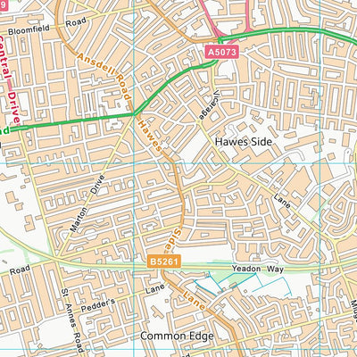 UK Topographic Maps Fylde District (B) (SD33) digital map