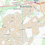 UK Topographic Maps Gateshead District (B) (NZ16) digital map