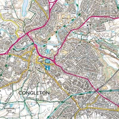 UK Topographic Maps Gawsworth Ward 1 (1:25,000) digital map