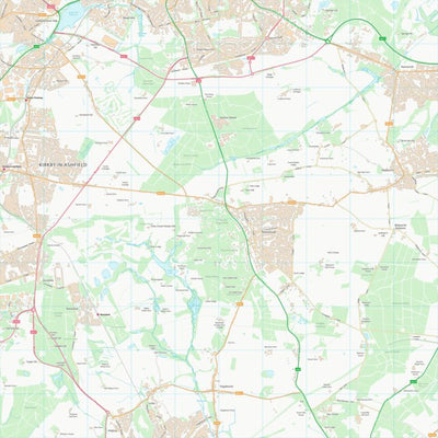UK Topographic Maps Gedling District (B) (SK55) digital map