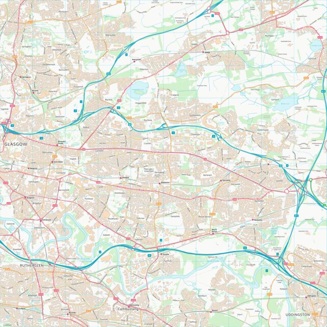 Glasgow City (NS66) Map by UK Topographic Maps | Avenza Maps
