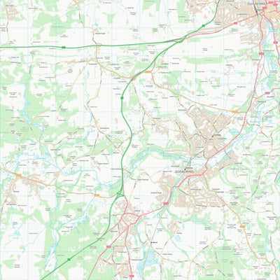 UK Topographic Maps Guildford District (B) (SU94) digital map