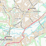 UK Topographic Maps Guildford District (B) (SU94) digital map