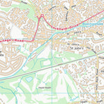 UK Topographic Maps Guildford District (B) (SU95) digital map