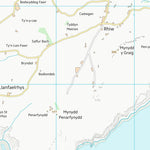 UK Topographic Maps Gwynedd - Gwynedd (SH22) digital map