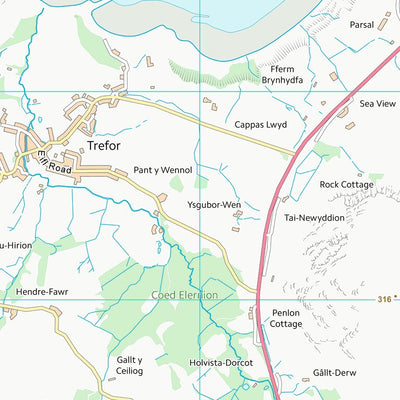 UK Topographic Maps Gwynedd - Gwynedd (SH34) digital map