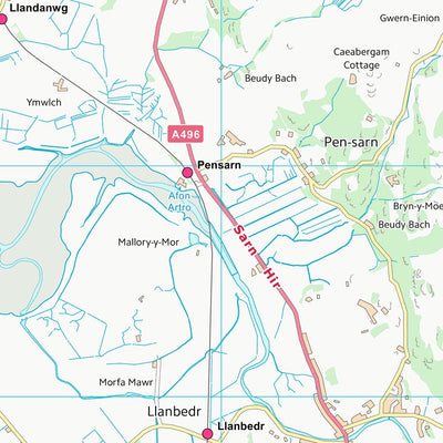 UK Topographic Maps Gwynedd - Gwynedd (SH52) digital map