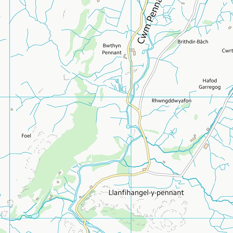 Gwynedd - Gwynedd (SH54) Map by UK Topographic Maps | Avenza Maps