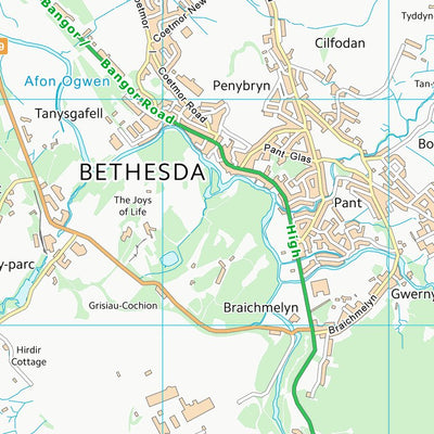 UK Topographic Maps Gwynedd - Gwynedd (SH66) digital map