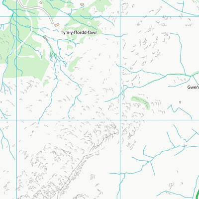 UK Topographic Maps Gwynedd - Gwynedd (SH71) digital map