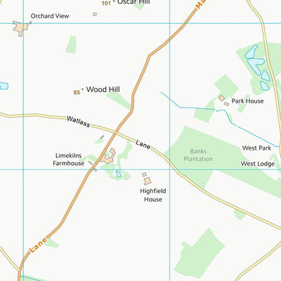 UK Topographic Maps Hambleton District (SE28) digital map