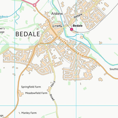 UK Topographic Maps Hambleton District (SE28) digital map