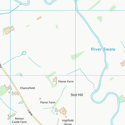 UK Topographic Maps Hambleton District (SE38) digital map