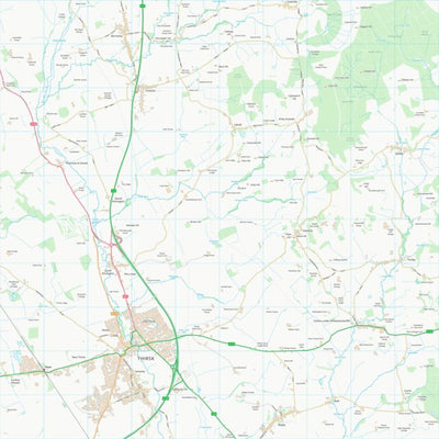 UK Topographic Maps Hambleton District (SE48) digital map