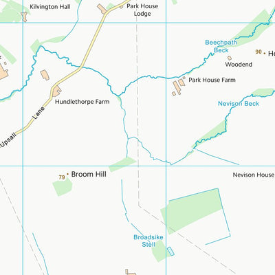 UK Topographic Maps Hambleton District (SE48) digital map