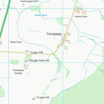 UK Topographic Maps Hambleton District (SE49) digital map