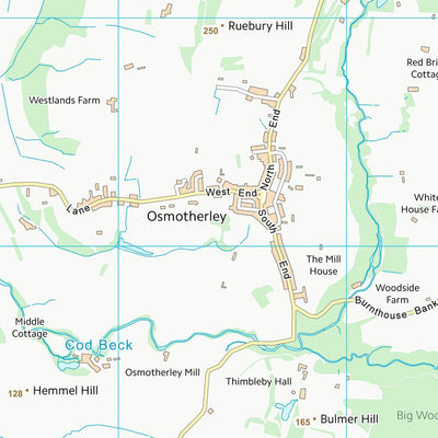 UK Topographic Maps Hambleton District (SE49) digital map