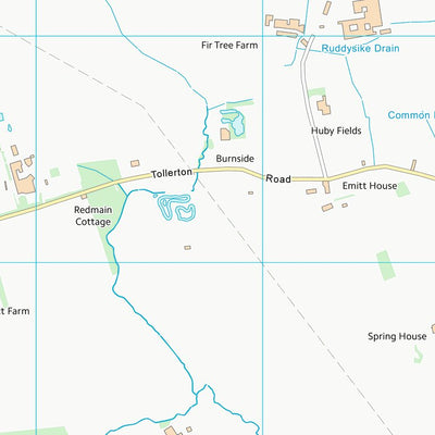 UK Topographic Maps Hambleton District (SE56) digital map