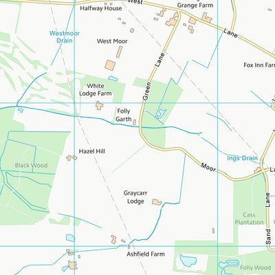 UK Topographic Maps Hambleton District (SE56) digital map