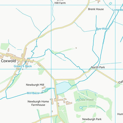 UK Topographic Maps Hambleton District (SE57) digital map
