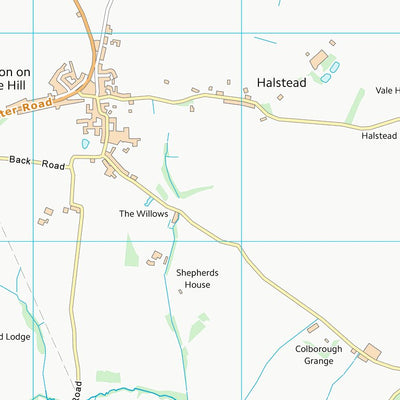 UK Topographic Maps Harborough District (SK70) digital map