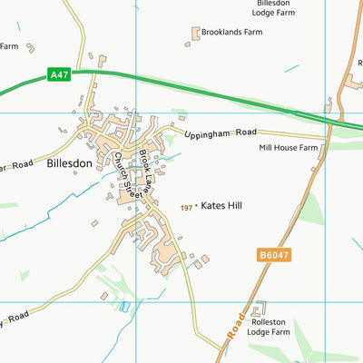 UK Topographic Maps Harborough District (SK70) digital map