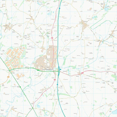 UK Topographic Maps Harborough District (SP58) digital map
