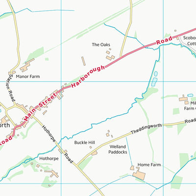 UK Topographic Maps Harborough District (SP68) digital map
