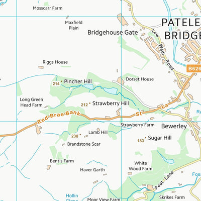 UK Topographic Maps Harrogate District (B) (SE16) digital map