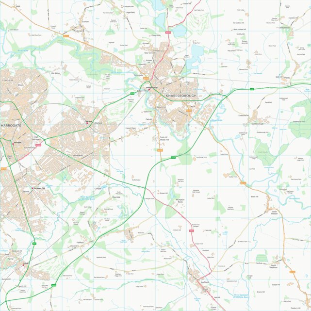 Harrogate District (B) (SE35) Map by UK Topographic Maps | Avenza Maps