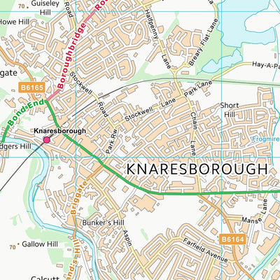 UK Topographic Maps Harrogate District (B) (SE35) digital map